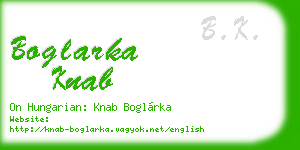 boglarka knab business card